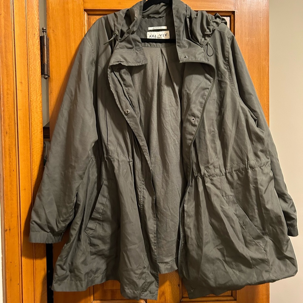 Ava and Viv green windbreaker